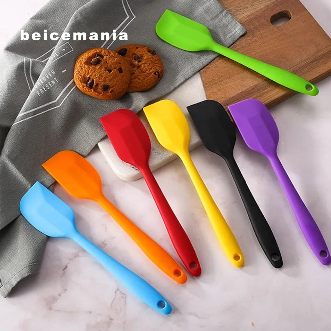 beicemania® Silicone Spatulas Non-stick Rubber Spatulas 21cm