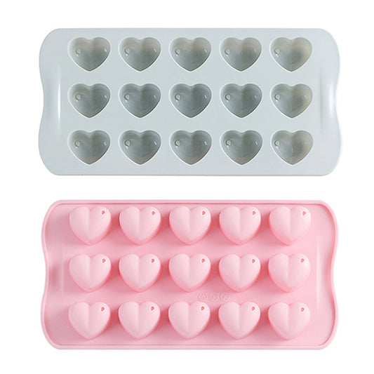 beicemania® Silicone ice Cube Tray 2-Piece Set Chocolate Mold Heart