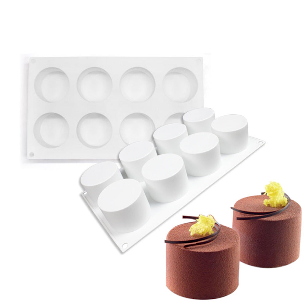 beicemania® Medium Cake tins Round Cake tin 3D Cake tins Mousse Cake molds Silicone White Ring Cake tin