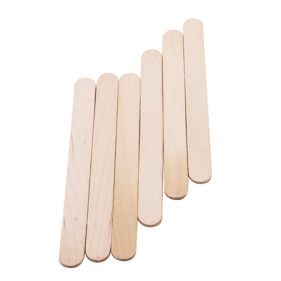 beicemania® 200pcs wooden disposable popsicle sticks food grade for popsicle molds